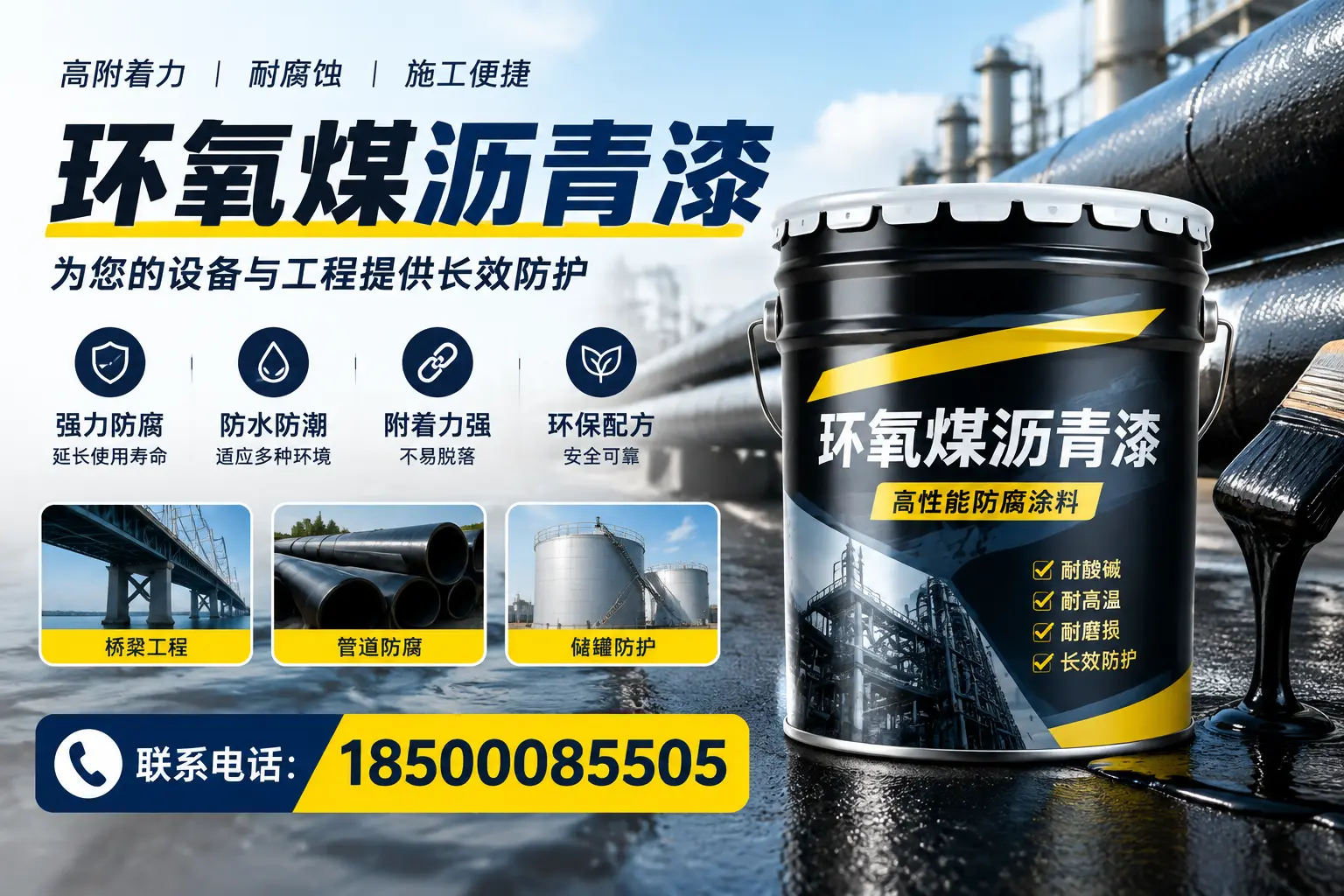 环氧煤沥青漆与其他涂料的对比分析,助力新星企业决策